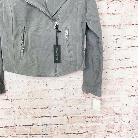 Blanknyc Suede Soft Fog Moto Jacket - Picture 4 of 8